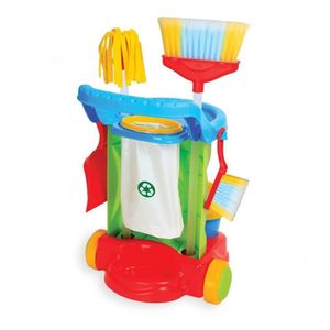 Brinquedo Infantil Carrinho De Limpeza Educativo Profissão
