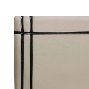 Cabeceira Royal 90cm Linho Fita Preta Shop Das Cabeceiras Capuccino