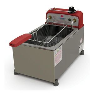 Fritadeira Profissional Elétrica Progás Inox 1 Cuba 5 Litros Pr-10e Style 220v