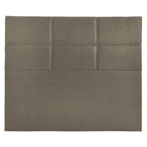 Cabeceira Estofada Milena 1,40 Casal Suede Shop Das Cabeceir Bege