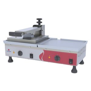Grill Elétrica Dupla Progás 70cm Chapa De Alumínio Com 1 Prensa 127v Pra-700e