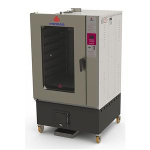 Forno Turbo A Lenha Progás 8 Esteiras Fornalha Frontal Prtlf-8000st