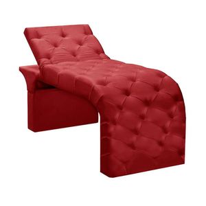 Maca De Estética Reclinável E Reta Andressa Vermelho Veludo