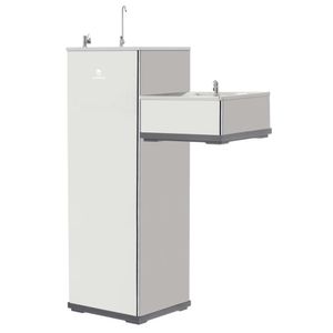 Bebedouro De Coluna Conjugado Infantil Karina Linha Pressão Inox 127v K-40ci