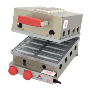 Máquina De Crepe Crepeira A Gás Progás 12 Cavidades Prk-120g Style