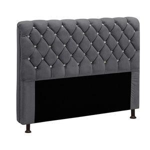 Cabeceira Fernanda 1,95 King Size Shop Das Cabeceiras Chumbo