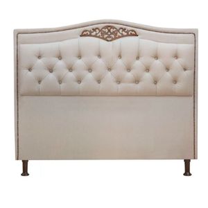 Cabeceira Estofada Holanda 1,60 Queen Linho Shop Das Cabeceiras Capuccino