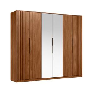 Guarda-roupas Casal Com Espelhos E 6 Portas Multimóveis Cr35231 Nogeira Nogueira