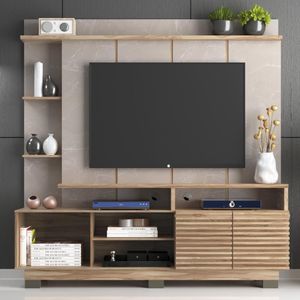 Home Para Tv 65 Polegadas 2portas Ho4200 Carvalho Oak Petra Decibal Carvalho Oak petra