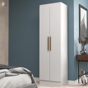 Armário Multiuso 2 Portas Rp2202 Branco Decibal Branco Brilho
