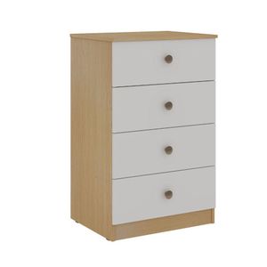 Comoda Amora 4 Gavetas Savana - Branco