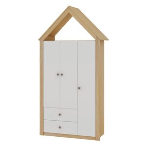 Guarda Roupa Casinha 3 Portas 2 Gav Savana - Branco