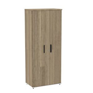 Armário Para Escritório Alto 02 Portas Pivotante Aac1900 Noce Naturalle-preto