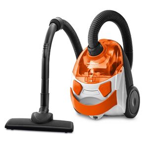 Aspirador De Pó Mondial Turbo Hepa Branco e Laranja AP-15