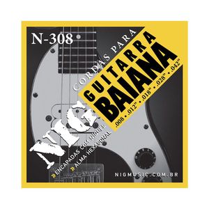 Encordoamento P/ Guitarra Baiana Nig 8/42 - Ec0016