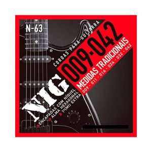 Encordoamento P/ Guitarra Nig N-63 9/42 - Ec0072