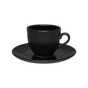 Xícara De Chá Com Pires Porcelana Coup Oxford 200 Ml Black