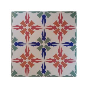 Bandeja Café Da Manhã Ferro Com 2 Azulejos Azulejo G8