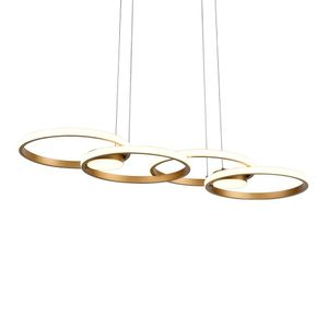 Lustre Pendente Nitrolux Lp-020a Dourado Led Bivolt