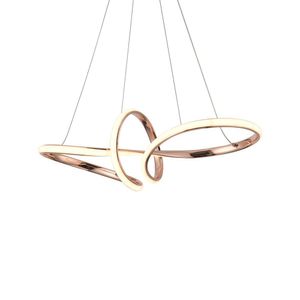 Lustre Pendente Nitrolux Lp-01r Rose Gold Led Bivolt