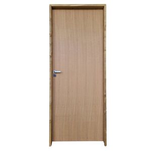 Kit Porta De Madeira Lisa Angelim 210x82cm Batente 14cm Uniportas