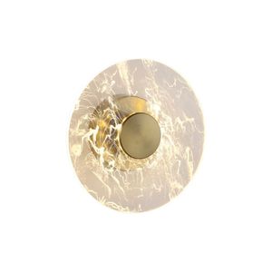 Arandela Skylight Botton 3111 Led Bivolt Dourado - Transparente
