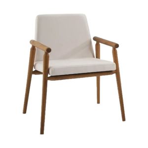 Poltrona Rodrigues Suede Cru