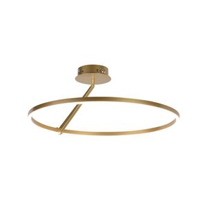 Plafon Nordecor Zier 2868 Led Bivolt Dourado Fosco