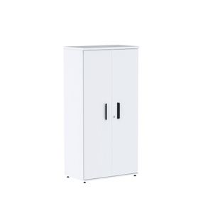 Armário Para Escritório Alto 02 Portas Pivotante Aac1600 Branco-preto