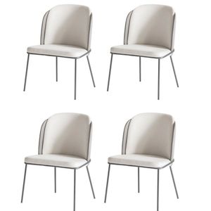 Kit 4 Cadeiras Tay Para Sala De Jantar Ou área Gourmet-tecido Costas Linho 60-frente Linho 22