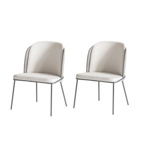 Kit 2 Cadeiras Tay Para Sala De Jantar Ou área Gourmet-tecido Costas Linho 60-frente Linho 22