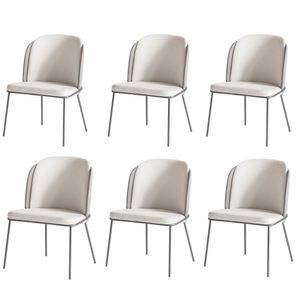 Kit 6 Cadeiras Tay Para Sala De Jantar Ou Espaço Gourmet-tecido-costas Linho 60-frente Linho 22