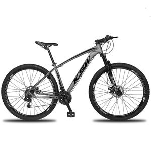 Bicicleta Aro 29 Ksw Xlt 24 Marchas Shimano E Freios A Disco Quadro 15" Grafite-preto