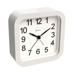 Relógio Despertador Quartz Herweg Silencioso Luz 2644 Branco - Branco