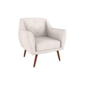 Poltrona Cadeira Decorativa Escritório Veneza Matrix Bege