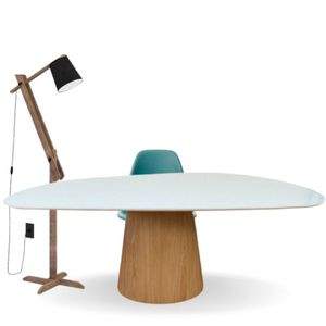 Mesa De Jantar Cone Oval Orgânica 140x90cm