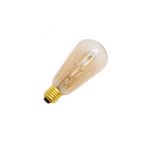 Lâmpada Led Filamento Pera St64 4w E27 Autovolt 2400k Luz Quente Decoração