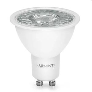 Lâmpada Led Dicroica Mr16 Gu10 4.8w 3000k Bivolt 100-240v Luz Quente Decoração