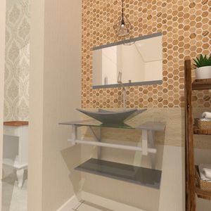 Gabinete De Vidro 70cm Inox Com Cuba Retangular Prata
