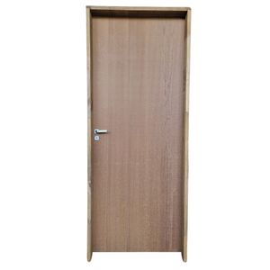 Kit Porta De Madeira Lisa Imbuia 210x62cm Batente 18cm Uniportas