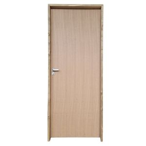 Kit Porta De Madeira Lisa Angelim 210x82cm Batente 11cm Uniportas
