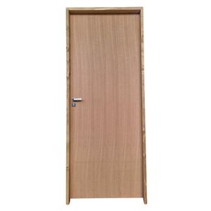 Kit Porta De Madeira Lisa Angelim 210x72cm Batente 16cm Uniportas