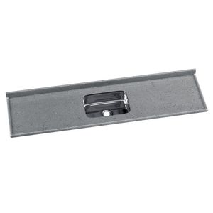 Pia Para Cozinha Em Mármore Sintético Com Cuba Em Aço Inox 199cmx55cm Cinza