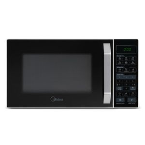 Micro-ondas Midea 35L Branco Porta Preta Smartplate MXSA35P