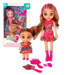Boneca Mamãe Filhinha Na Versão Negra Ou Branca E Acessórios Modelo:branca