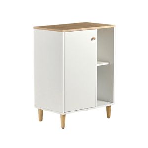 Gabinete Armário Banheiro Ditália 1 Porta Bn-06 Cor:branco Branco