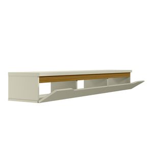 Nicho Para Sala De Estar Suspenso Uno Off White - Cedro