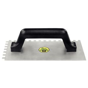 Desempenadeira Metálica Base Lisa Tramontina Com Dentes Com Cabo Plástico Tramontina