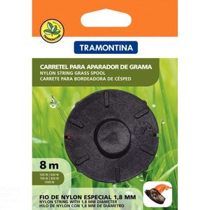 Carretel 1 Fio De Nylon 1,8 Mm Tramontina Para Aparador De Grama Com 8 M De Comprimento Tramontina