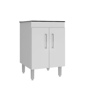 Tanque Para área De Serviço Desmontado Marmorite Branco - Preto